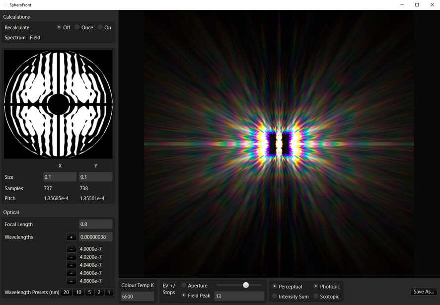 Overview of the SpheroFront graphical user interface